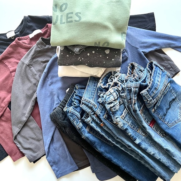 Designer Boys Clothing Bundle: Zara, 7 for All Mankind, The Gap, and Roots - Picture 1 of 16